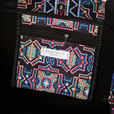 CARRIED AWAY SUN TEMPLE NEOPRENE TOTE