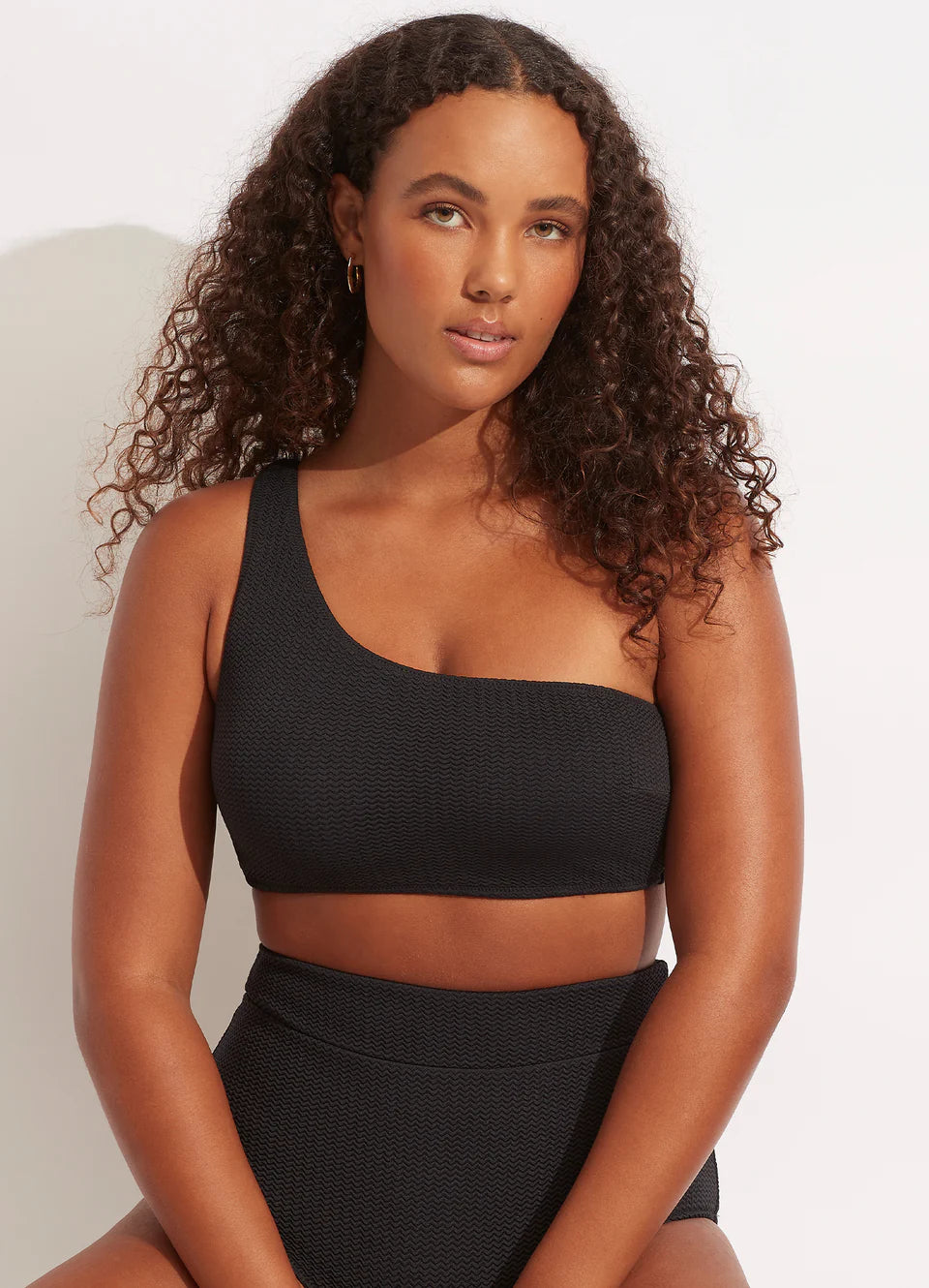 SEA DIVE ONE SHOULDER TOP