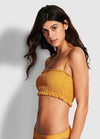 EL DORADO SHIRRED TUBE BIKINI TOP