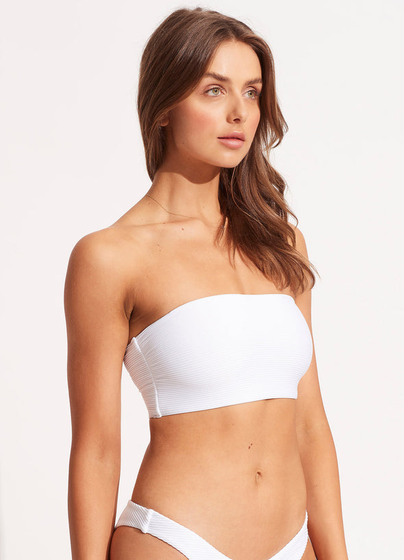 ESSENTIALS TUBE BANDEAU BIKINI TOP